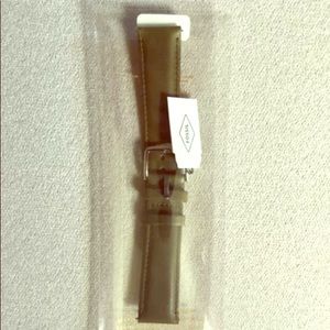 NWT genuine leather Fossil watch band olive 20 mm